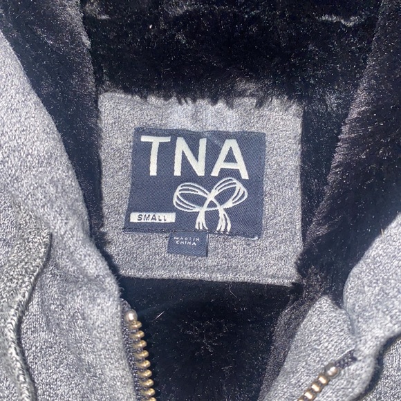 Faux Fur TNA Hoodie - Picture 2 of 4